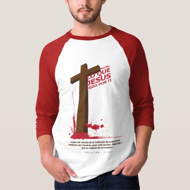 Lo que Jesús hizo por ti T Shirt (Framsida)
