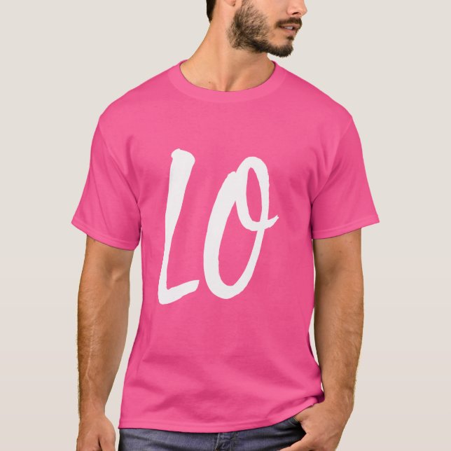 LO VE Kärlek Matching par Make Maka Valentine' T Shirt (Framsida)