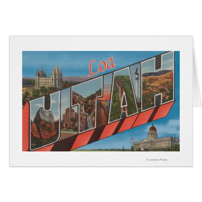 Loa, UtahLarge Brev ScenesLoa, UT Hälsningskort (Framsidan Horizontal)