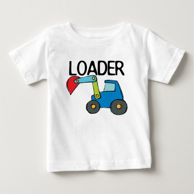 Loader Construction Fordon T-shirt (Framsida)