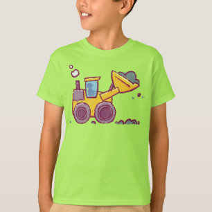 Loader Fordon Teckning - Inspierat av Kids - T Shirt