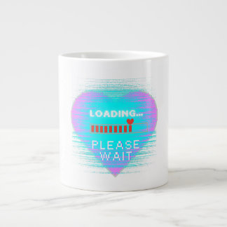 Loading Heart Retro Gamer Jumbo Mugg
