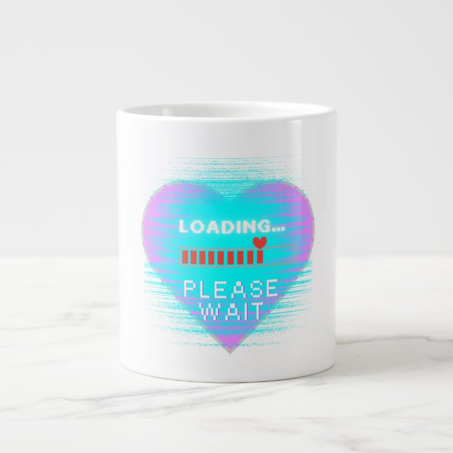 Loading Heart Retro Gamer Jumbo Mugg (Framsidan)