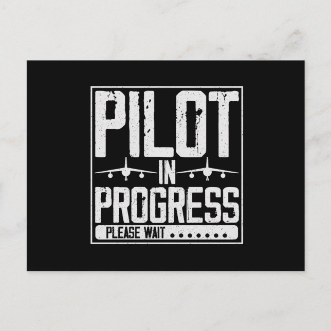 Loading… Pilot Upgrade in Progress Flight School Vykort (Framsida)