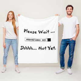 "Loading Pub " Coola Motivational Fleece Blanket