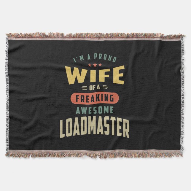Loadmaster Job Title Gift Filt (Framsidan)