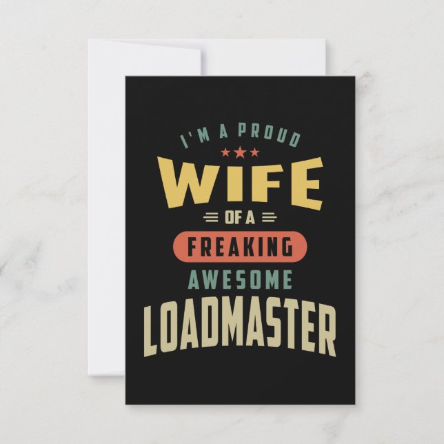 Loadmaster Job Title Gift OSA Kort (Framsida)