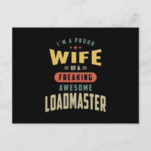 Loadmaster Job Title Gift Vykort