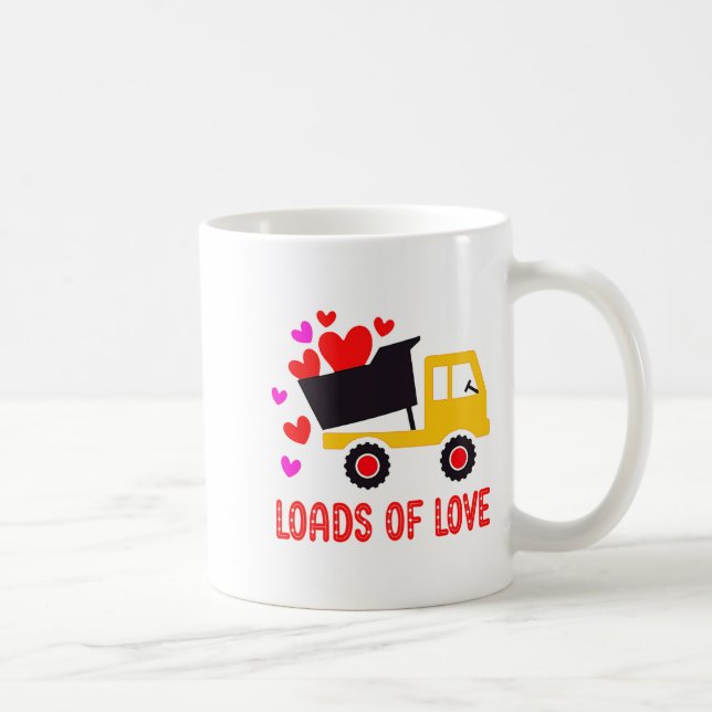Loads Of Love Toddler Truck Valentines Day For K  Kaffemugg (Höger)