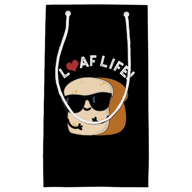 Loaf Life Funny Positive Bread Pun Mörk BG (Framsidan)