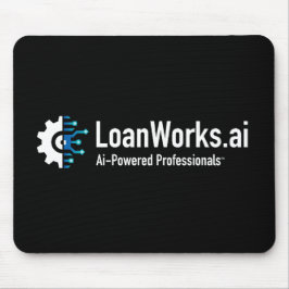 LoanWorks.ai Pro-musknapp - svart Musmatta