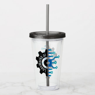 LoanWorks Gear+ Acrylic Tumbler med straw - Smoke Take Away Mugg
