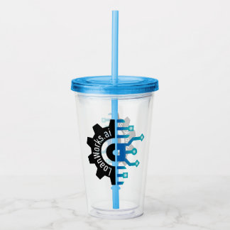 LoanWorks Gear+ Acrylic Tumbler w/ Straw - Blue Take Away Mugg