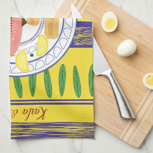 Loaves- och fiskmaträtthandduk kökshandduk (Vikt i Fjärdedel)