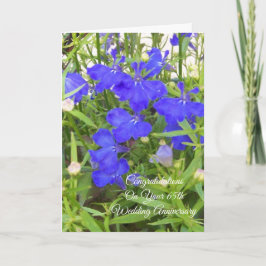 Lobelia Personlig 65e Bröllop-årsdagen Kort