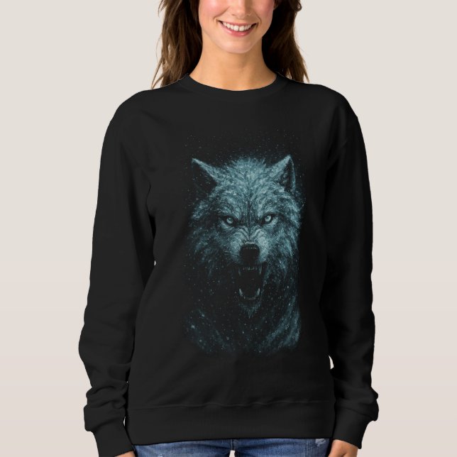 Lobo de nieve t shirt (Framsida)