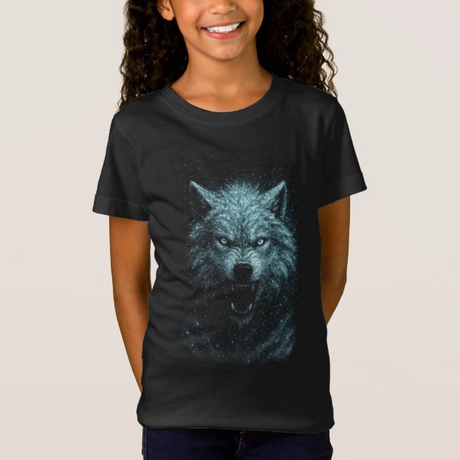 Lobo de nieve t shirt (Framsida)