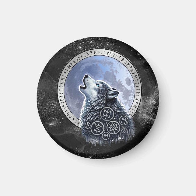 Lobo de Odín Magnet (Framsidan)