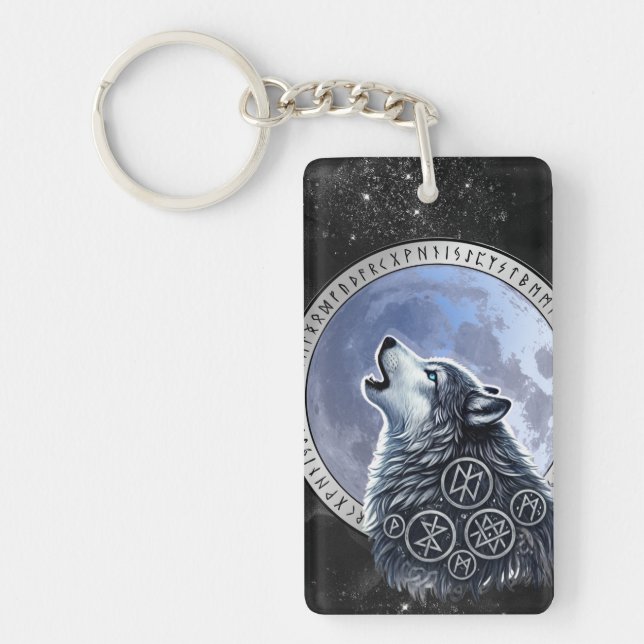 Lobo de Odín Nyckelring (Framsidan)