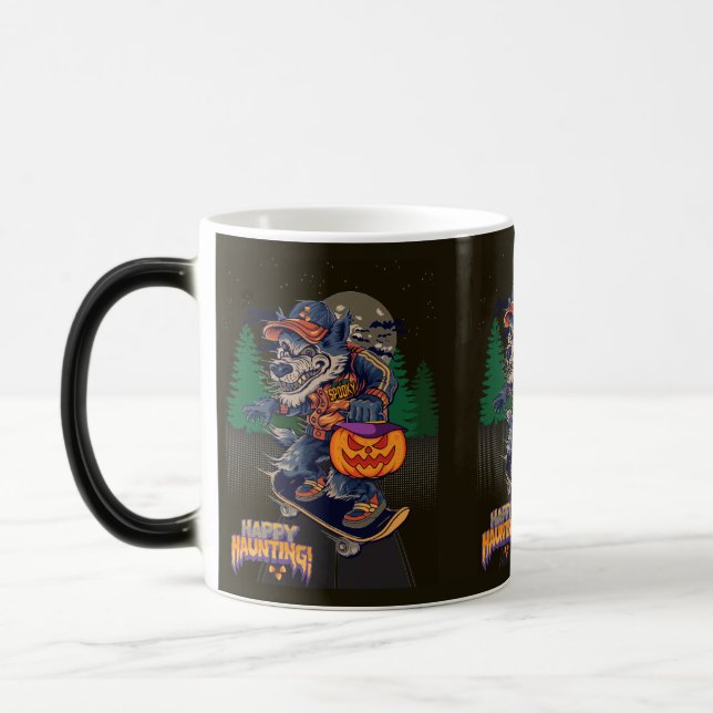 LOBO EN HALLOWEEN 2-Tone COFFEE MUGG (Vänster)