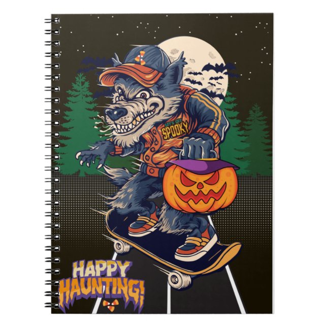 LOBO EN HALLOWEEN ANTECKNINGSBOK (Framsidan)