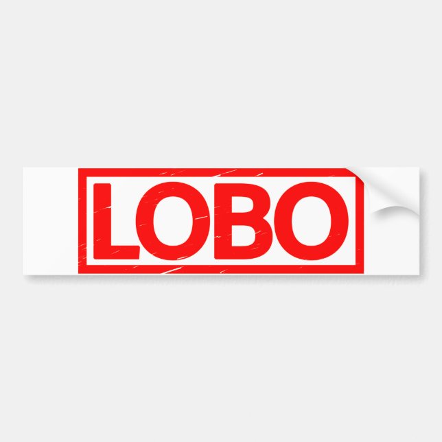 Lobo Frimärke Bildekal (Framsidan)