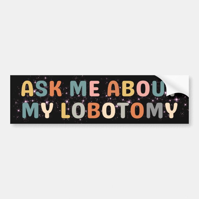 Lobotomy, Funny Retro Bildekal (Framsidan)