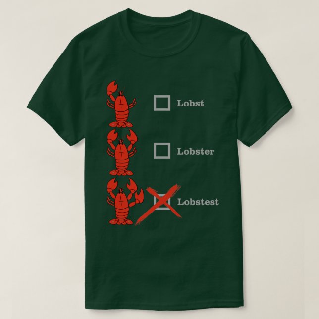Lobst Lobster Lobstest Crustacean Shellebring T Shirt (Design framsida)