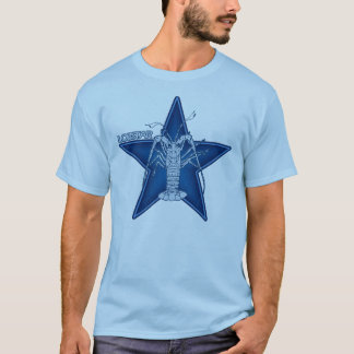 Lobstar två på blått tee