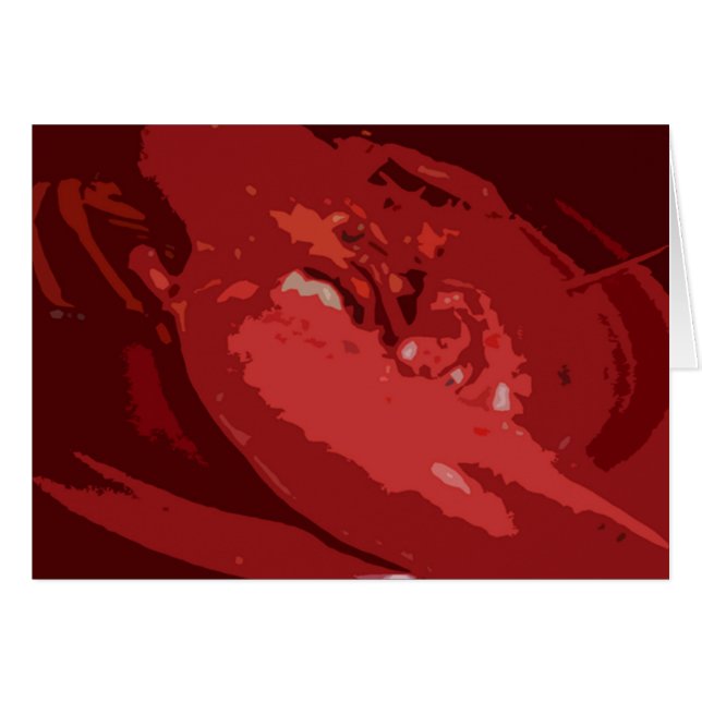 Lobster 2-kort hälsningskort (Framsidan Horizontal)