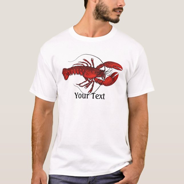 Lobster 3 Manar BasicT-shirt T-shirt (Framsida)