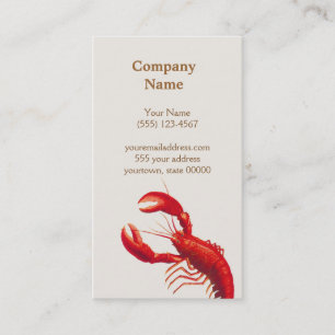 Lobster Affärskort Visitkort