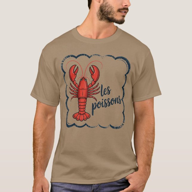 Lobster Älskare Gifts & Seafood Festival Apparat V T Shirt (Framsida)