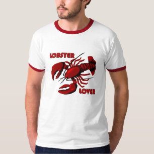 Lobster Älskare Manar Red Ringer T-shirt