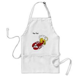 Lobster Apron med Anpassningsbar Text Förkläde