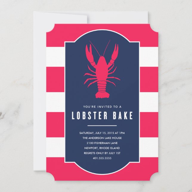 Lobster Bake | Sommarpartiets inbjudan (Framsida)