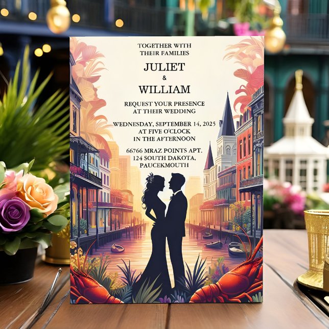 Lobster Beach Ocean Summer New Orleans Bröllop Inbjudningar (Skapare uppladdad)