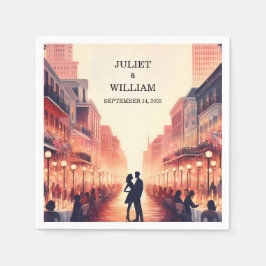 Lobster Beach Ocean Summer New Orleans Bröllop Pappersservett