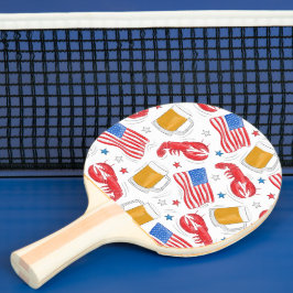 Lobster Beer Flagga Star Pingisracket