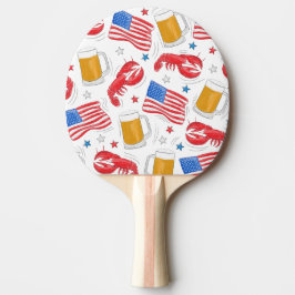 Lobster Beer Flagga Star Pingisracket