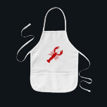 Lobster Bib / Apron Barnförkläde<br><div class="desc">Stor röd lobster</div>