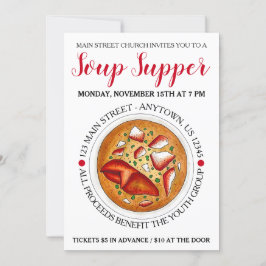 Lobster Bisque Soppa Maine ME Food Festival Seafoo Inbjudningar