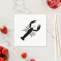 Lobster Black and white modern Graphics söt roligt