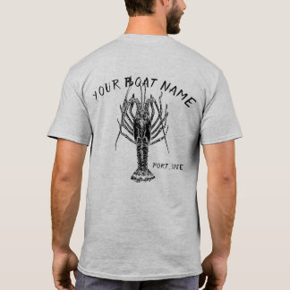 Lobster Boat Namn Shirt T-shirt