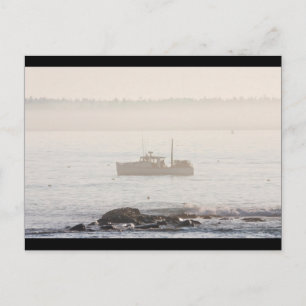 Lobster Boat Off Mount Desert Island Maine Vykort