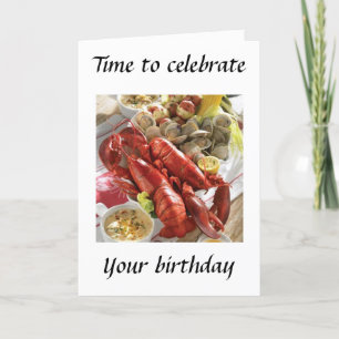 LOBSTER BOIL BIRTHDAY ÖNSKEMÅL KORT