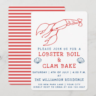 Lobster Boil & Clam Bake Sommarpartiets inbjudan