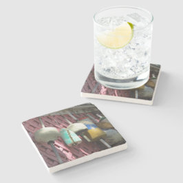 Lobster Buoys på Rosa Lattice - Martha's Vineyard Stenunderlägg