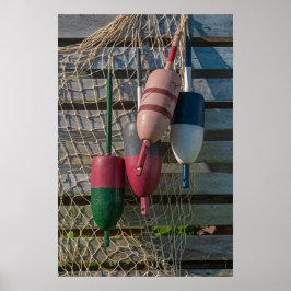 Lobster Buoys Poster