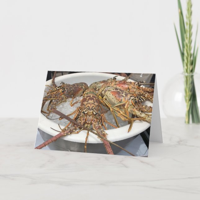 Lobster Card gör att jag inte kan<Blank Inside> Tack Kort (Framsida)